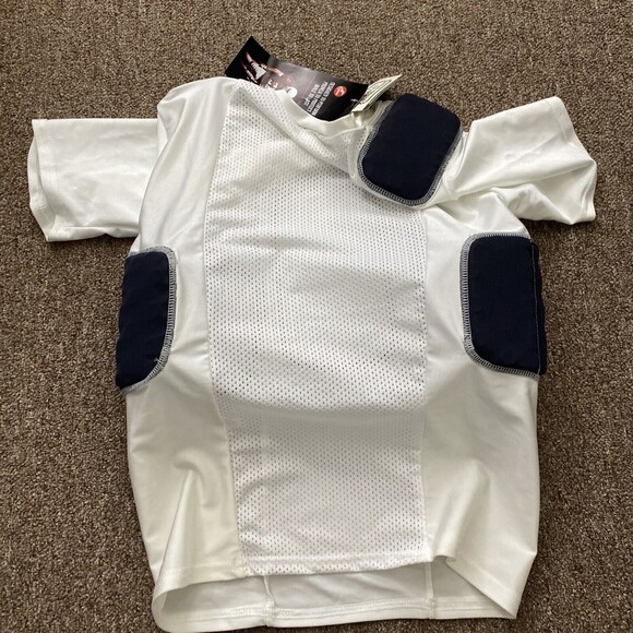 New Cramer Youth Large white Padded football jersey nwt - Picture 4 of 4